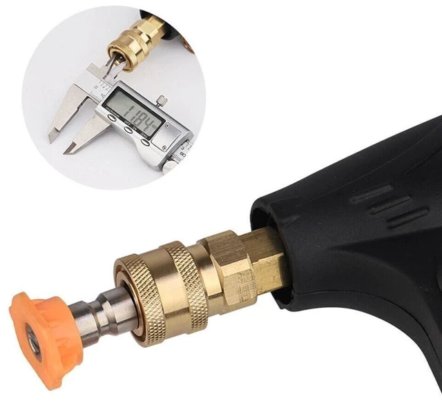 Alt view image 5 of 7 - Idealforce 5 Pcs Pressure Washer Spray Nozzle Tips Set, 1/4 Inch Quick Connect, Multi-Angle High Power Replacement Nozzle Kit for Power Washing Cleaning