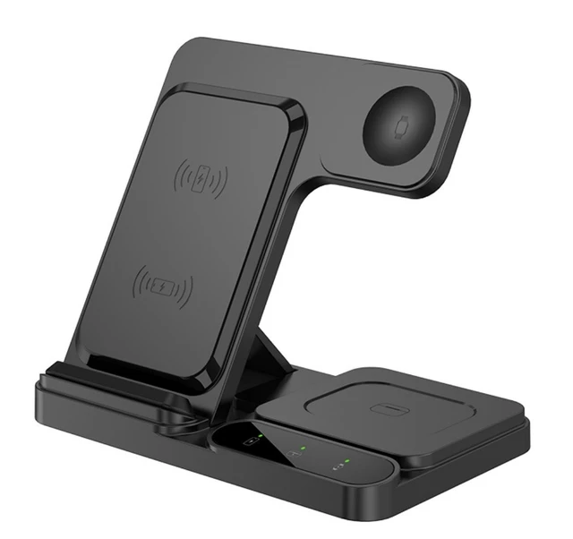 Alt view image 4 of 7 - Idealforce Mag-Safe 3-in-1 Wireless Charger Station, Portable Fast Charging Dock Compatible with iPhone, iWatch and AirPods