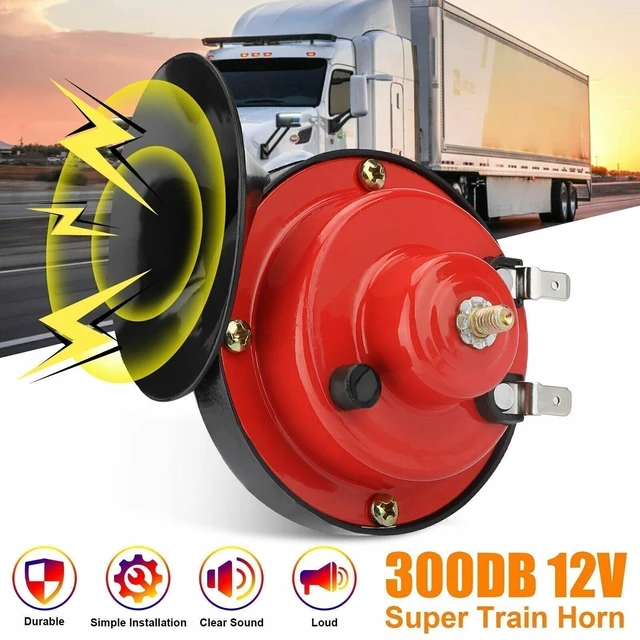 Alt view image 3 of 7 - Idealforce 12V 300DB Super Loud Train Air Horn, Waterproof Heavy Duty Automotive Horn Replacement, Universal Fit for Motorcycle, Car, Truck, SUV and Boat