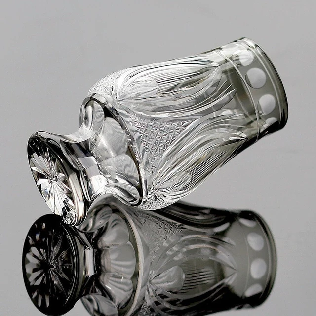 Alt view image 7 of 7 - Idealforce 8oz / 250ml Hand Cut Clear Glencairn Whiskey Glass, Old Fashioned Crystal Nosing Tasting Cup for Bar and Home
