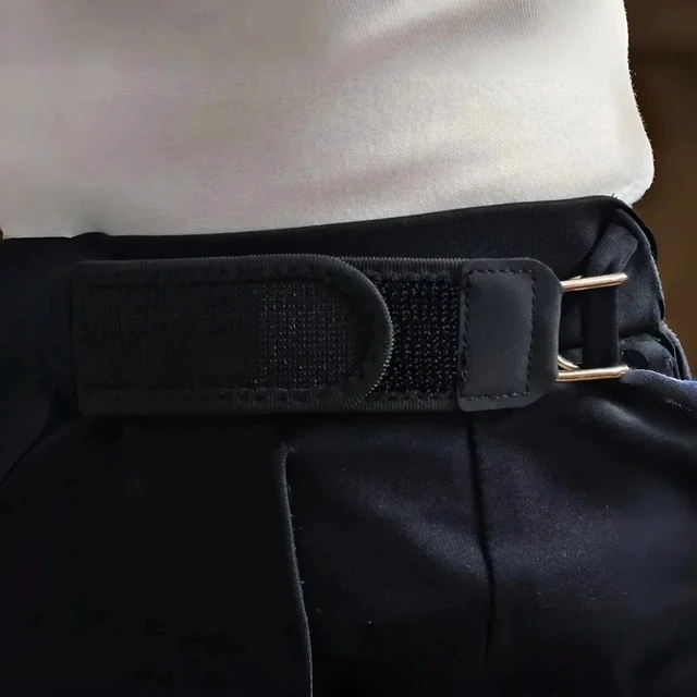 Alt view image 7 of 7 - ealforce 2PCS Buckle-Less Invisible Elastic Waist Belt, Adjustable Heavy Duty Tactical Metal Hook Waist Belt Closure