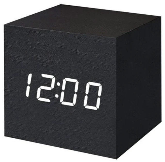 Main image of Idealforce Digital LED Alarm Clock, Large Display Desk Clock with Temperature Sensor, USB Powered Modern Electronic Clock for Bedroom, Office and Desktop