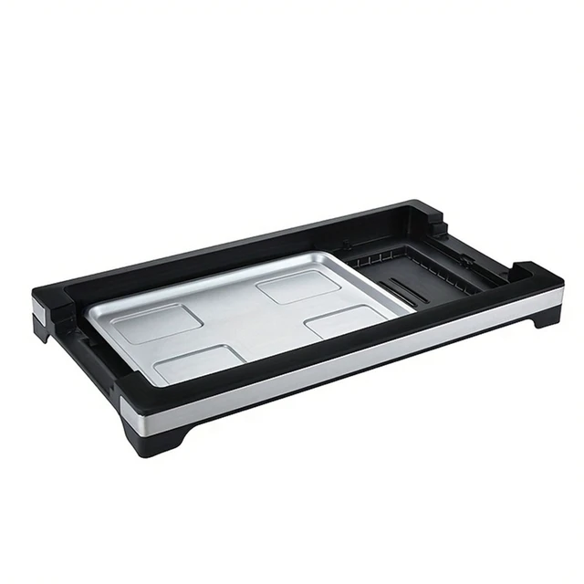 Alt view image 3 of 7 - Idealforce 1800W Smokeless Electric Indoor BBQ Griddle, Large Non-Stick Cooking Plate with 5 Levels Adjustable Temperature for Home Party Cooking
