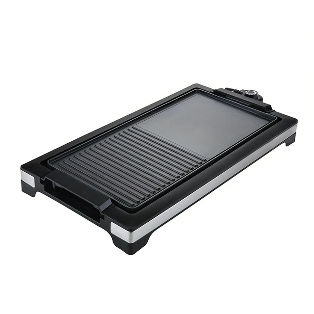 Alt view image 4 of 7 - Idealforce 1800W Smokeless Electric Indoor BBQ Griddle, Large Non-Stick Cooking Plate with 5 Levels Adjustable Temperature for Home Party Cooking