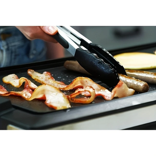 Alt view image 7 of 7 - Idealforce 1800W Smokeless Electric Indoor BBQ Griddle, Large Non-Stick Cooking Plate with 5 Levels Adjustable Temperature for Home Party Cooking
