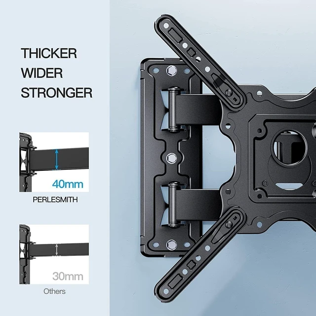 Alt view image 4 of 7 - Idealforce Full Motion TV Wall Mount Bracket, Swivel Tilt Long Arm TV Holder for 3255 Inch LED LCD Television Screens