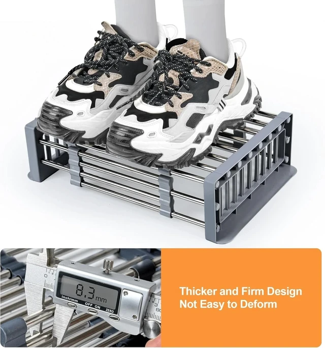 Alt view image 3 of 7 - Idealforce Expandable Stainless Steel Over The Sink Dish Drying Rack Adjustable Kitchen Dish Holder Drainer Tray Basket for Plates Utensils and Kitchen Storage Organization