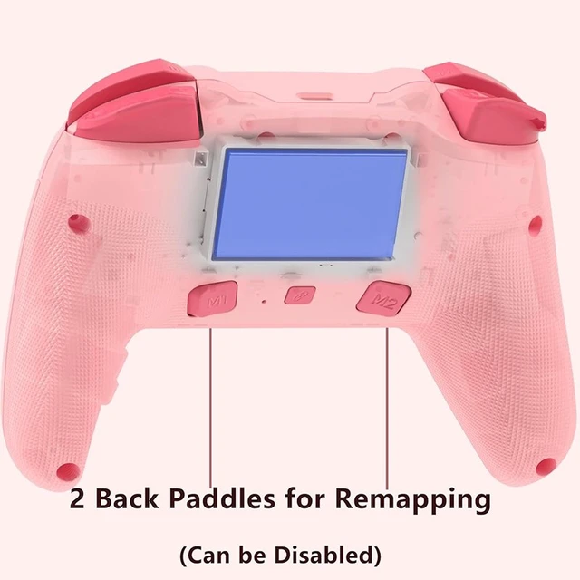 Alt view image 3 of 7 - Idealforce Wireless Switch Pro Controller Gamepad, Pink, ALPS Joysticks, Built-in Vibration & Turbo Function, Wireless Gaming Controller Compatible with Switch Console for Video Game Playing
