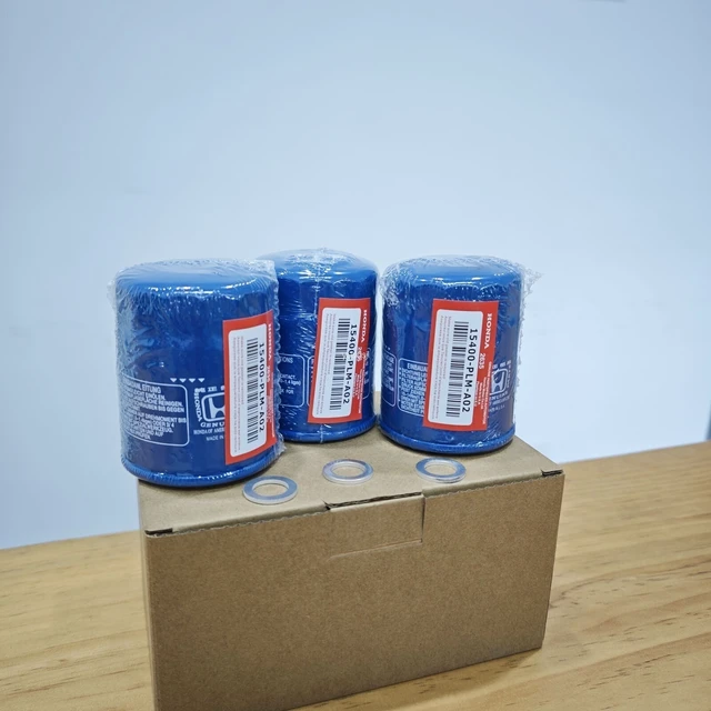 Alt view image 2 of 6 - Idealforce 3Pcs Oil Filters with Drain Plug Washer, Replacement Part 15400-PLM-A02, Sealed Engine Oil Filter Kit, Compatible with Honda Vehicles for Engine Maintenance