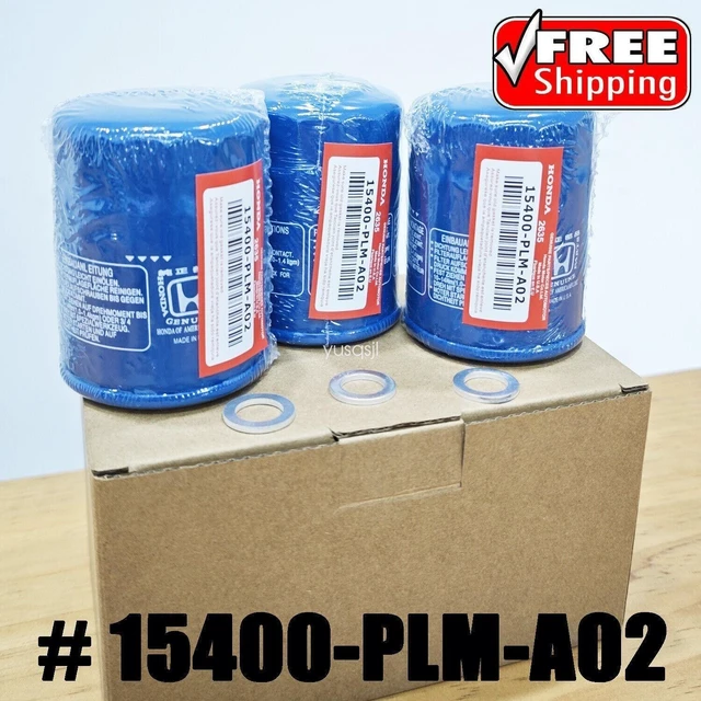 Main image of Idealforce 3Pcs Oil Filters with Drain Plug Washer, Replacement Part 15400-PLM-A02, Sealed Engine Oil Filter Kit, Compatible with Honda Vehicles for Engine Maintenance