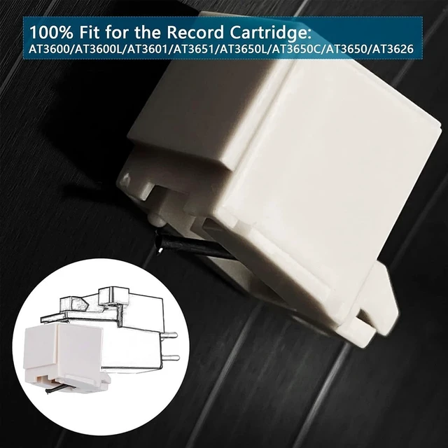 Alt view image 3 of 6 - Idealforce 2 Pack Diamond Turntable Stylus Needles, Replacement Phono Cartridge Needle Compatible with Audio Technica ATN3600L and Crosley Vinyl Record Players