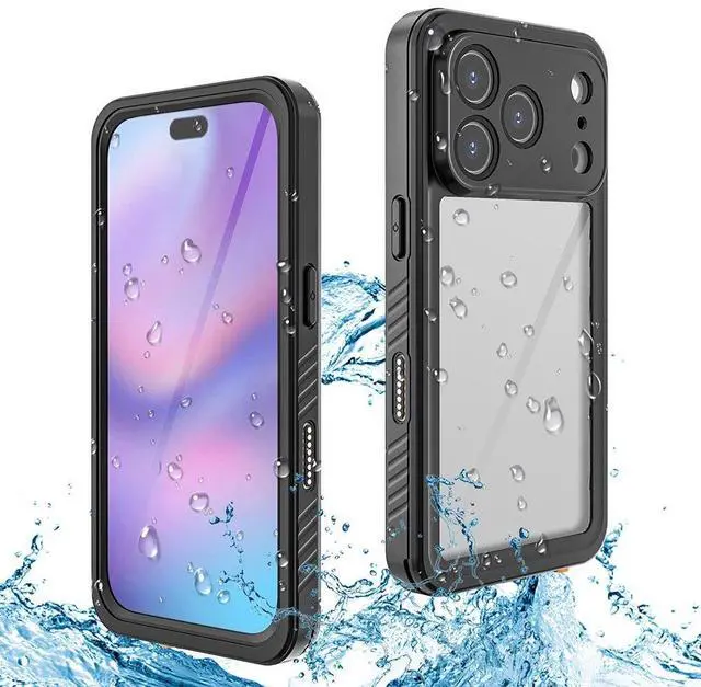 Main image of Redpepper Waterproof Case For iPhone 17 Pro With built-in Screen Protector,Anti-drop&Dust-proof&Snow-proof Cover For iPhone 17 Pro Black
