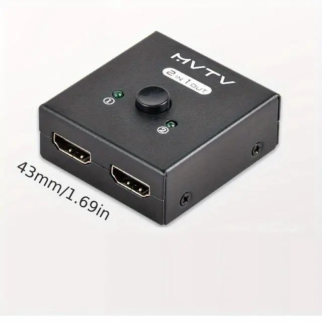 Main image of Idealforce HDMI 2.0 Switch Splitter Combo, 2x1 1x2 Bidirectional Switcher Splitter, 4K 60Hz HDMI Hub, 4K HDMI Selector for 2 Monitors, PS5 Xbox Nintendo Switch, PC Laptop TV Projector, HDCP 2.2, HDR,