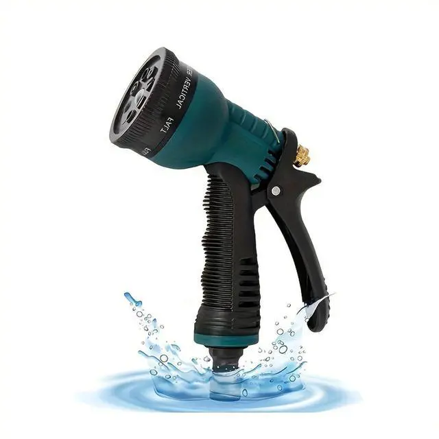 Main image of Garden Hose Nozzle Spray Nozzle 8-Pattern Heavy Duty High Pressure Leak Proof