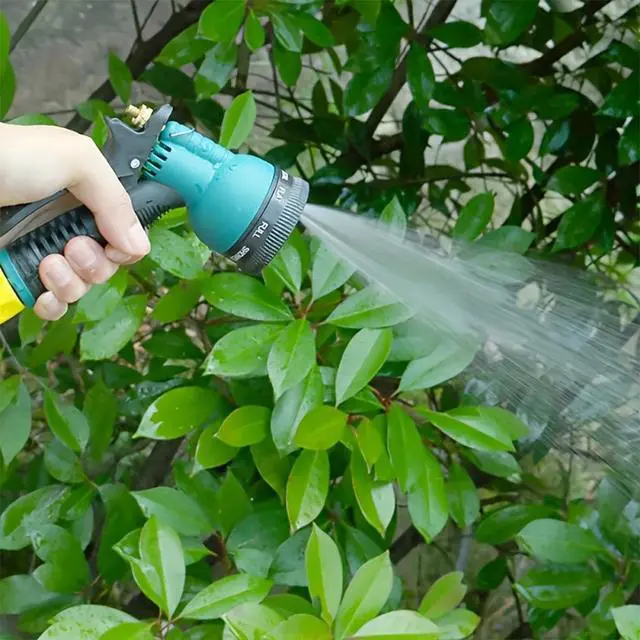Alt view image 6 of 7 - Garden Hose Nozzle Spray Nozzle 8-Pattern Heavy Duty High Pressure Leak Proof