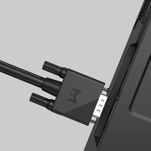 Alt view image 4 of 6 - Idealforce VGA (3+6) 15 Pin Male to Male Plug Computer Monitor Cable Wire Cord 1.5m 4.9FT,VGA cable, VGA to VGA cable, 15-pin VGA cable, male to male VGA,HD video cable