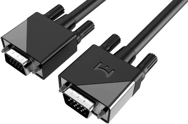 Alt view image 6 of 6 - Idealforce VGA (3+6) 15 Pin Male to Male Plug Computer Monitor Cable Wire Cord 1.5m 4.9FT,VGA cable, VGA to VGA cable, 15-pin VGA cable, male to male VGA,HD video cable