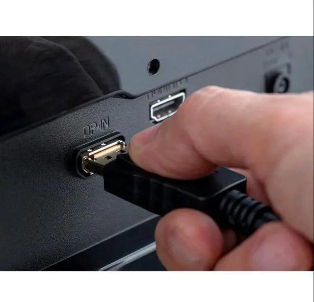 Alt view image 5 of 7 - Displayport to Display Port Cable DP Male to Male Cord 4K HD w/Latches 10ft