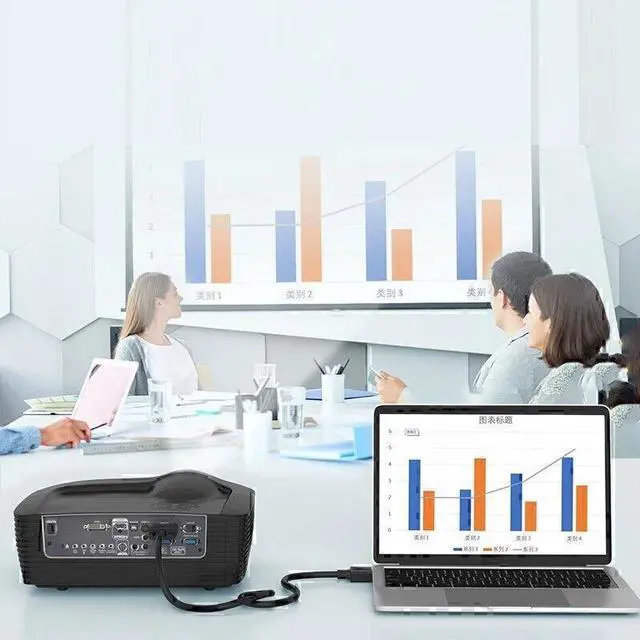 Alt view image 3 of 5 - Idealforce VGA Cable 15 Pin Male to Male Monitor Wire Cord 3M/10FT | High Speed HD15 Video Graphics Array Extension Cable for PC Desktop Laptop to Monitor Projector Screen TV