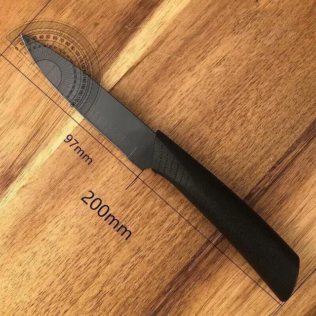 Alt view image 3 of 7 - Idealforce 3Piece Stainless Steel Kitchen Knife Set, Includes Chef Knife, Paring Knife & Fruit Knife, UltraSharp Blades, Ergonomic Handle for Home Kitchen Meal Prep
