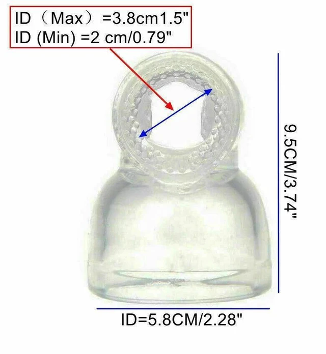 Alt view image 6 of 7 - Idealforce TPE Clear Male Humming Bird Attachment, Replacement Accessory Fit for Hitachi Magic Wand Massager, Massager Accessory