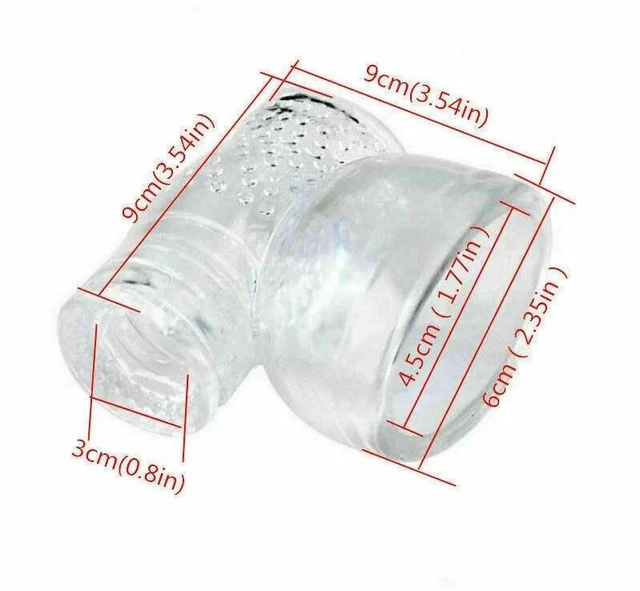Alt view image 5 of 7 - Idealforce TPE Clear Male Humming Bird Attachment, Replacement Accessory Fit for Hitachi Magic Wand Massager, Massager Accessory