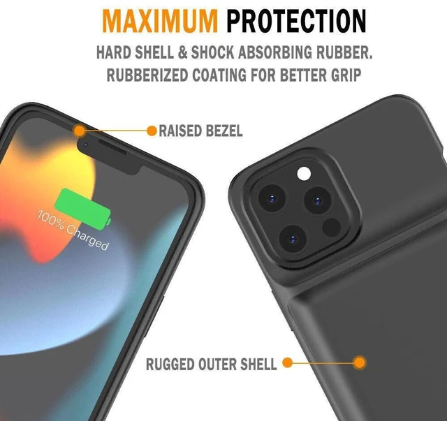 Alt view image 5 of 6 - Idealforce New 5000mAh Battery Charger Case Cover Portable Power Bank Backup Charging Case for iPhone 16 Pro Rechargeable Extended Backup Battery Protective Charger Cover