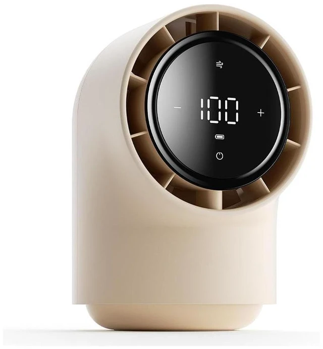 Main image of Idealforce LED Display Touch Control Desk Fan, 100 Speeds Quiet Digital Display Small Table Fan, 4000mAh Battery Powered Desktop Fan for Bedroom, Bedside, Office, Travel