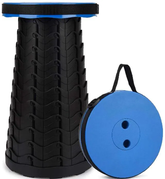 Main image of Idealforce Upgraded Collapsible Stool, 400lbs Max Weight, Lightweight But Sturdy, Portable Retractable Folding Telescoping Foldable Camping Stool for Adults Outdoor Fishing Hiking Travel BBQ