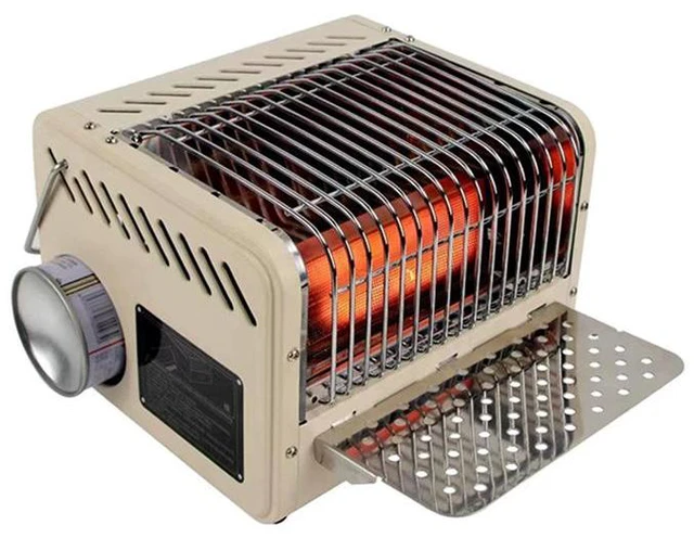 Alt view image 4 of 7 - Idealforce 3 in 1 Portable Heater and Stove, 5200BTU Camping tent heater, Outdoor Camping Gas Stove with Shelf for Storage,Adjustable Temperature Camping Heaters for Tent, Fishing, Hiking, Trekking