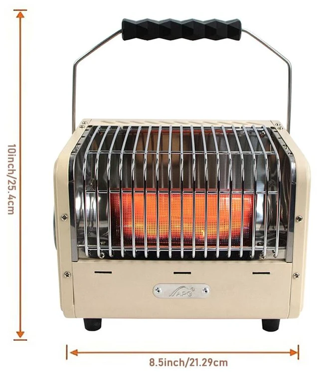 Alt view image 6 of 7 - Idealforce 3 in 1 Portable Heater and Stove, 5200BTU Camping tent heater, Outdoor Camping Gas Stove with Shelf for Storage,Adjustable Temperature Camping Heaters for Tent, Fishing, Hiking, Trekking