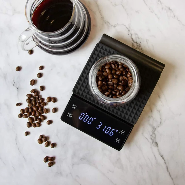 Alt view image 4 of 6 - Idealforce Pour Over Coffee Scale with Timer, Multi-Functional Kitchen Food Scale with Gram & Ounce Units for Slow Drip and French Press Coffee