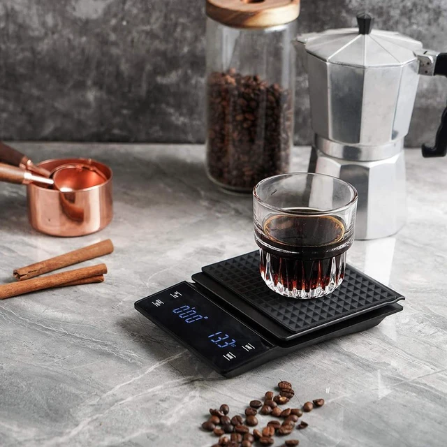 Alt view image 5 of 6 - Idealforce Pour Over Coffee Scale with Timer, Multi-Functional Kitchen Food Scale with Gram & Ounce Units for Slow Drip and French Press Coffee