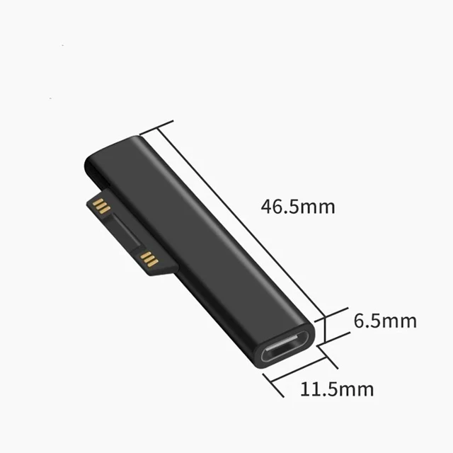 Alt view image 5 of 7 - Idealforce Surface Connect to USB TypeC PD 45W Charging Adapter Converter Cable, USBC PD Charger Adapter Compatible with Microsoft Surface Pro 3 4 5 6 7 8, Surface Go