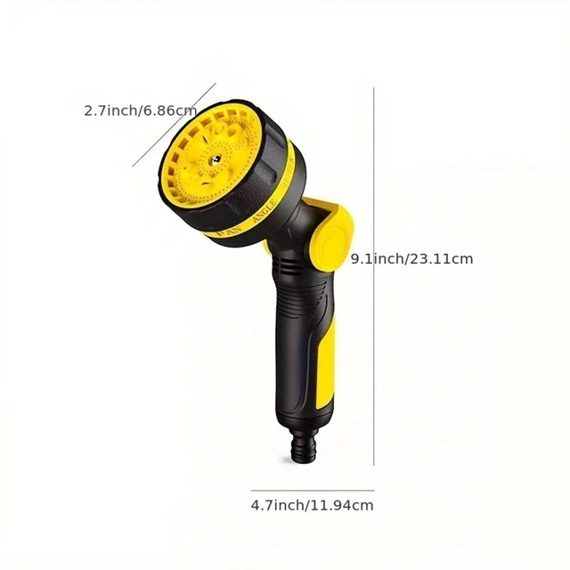 Alt view image 2 of 7 - Idealforce Garden Hose Spray Gun Nozzle, 10 Adjustable Watering Patterns Water Sprayer for Outdoor Lawn Watering, Car Wash, Cleaning, Pet Showering