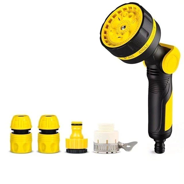 Alt view image 7 of 7 - Idealforce Garden Hose Spray Gun Nozzle, 10 Adjustable Watering Patterns Water Sprayer for Outdoor Lawn Watering, Car Wash, Cleaning, Pet Showering