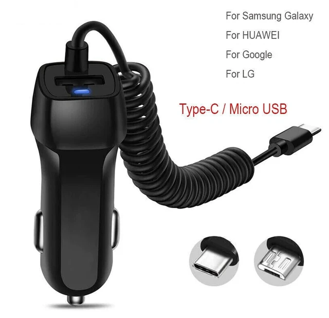Alt view image 4 of 7 - Idealforce Fast Car Charger Adapter, Rapid Type C & Micro USB Car Charging for iPhone 14 13 12 11 Pro Max X XS XR 8 7 6 5 Mini, for Android Samsung Cell Phone