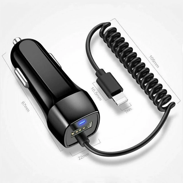 Alt view image 2 of 7 - Idealforce Fast Car Charger Adapter, Rapid Type C & Micro USB Car Charging for iPhone 14 13 12 11 Pro Max X XS XR 8 7 6 5 Mini, for Android Samsung Cell Phone