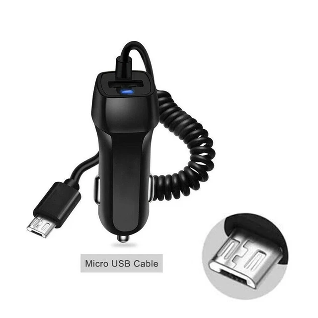 Alt view image 7 of 7 - Idealforce Fast Car Charger Adapter, Rapid Type C & Micro USB Car Charging for iPhone 14 13 12 11 Pro Max X XS XR 8 7 6 5 Mini, for Android Samsung Cell Phone