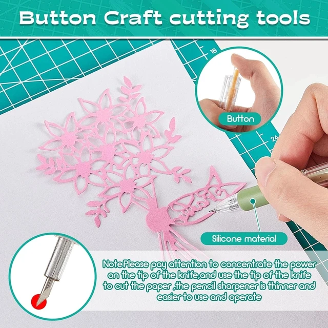 Alt view image 6 of 7 - Idealforce 6Pcs Art Cutting Knife Pen, Paper Cutter & Carving Tool Kit, Precision Craft Tools for DIY Handmade Artwork
