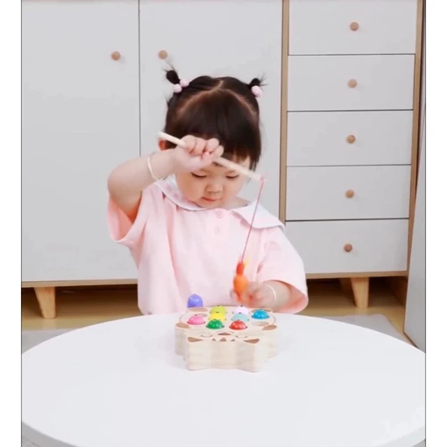 Alt view image 7 of 7 - Idealforce Magnetic Fishing Game Montessori Toy for Toddlers, Cat Shape Magnetic Fishing Board, Fine Motor Skill Educational Game for Kids