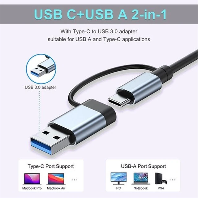 Alt view image 4 of 6 - Idealforce 7-in-1 USB-C Hub Adapter, Type-C Multiport Docking Station with USB 3.0 Ports for iPad Pro, MacBook Pro/Air