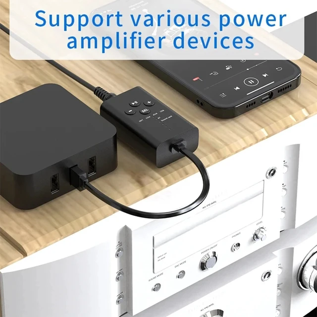 Alt view image 5 of 7 - Idealforce Bluetooth 5.2 Audio Receiver Adapter, USB Stereo Music Converter with Fiber Optical, Coaxial & AUX for PC Windows 7/8/10