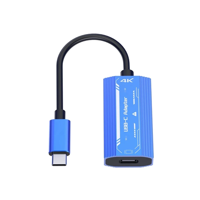 Alt view image 3 of 7 - Idealforce 2in1 USBC Adapter Hub for AR Smart Glasses, 4K 60Hz Video Output & TypeC 100W PD Fast Charging
