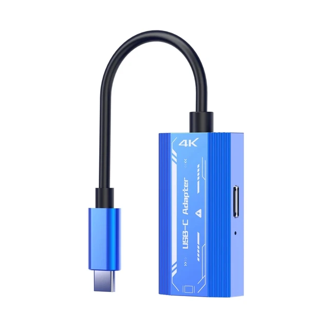 Alt view image 5 of 7 - Idealforce 2in1 USBC Adapter Hub for AR Smart Glasses, 4K 60Hz Video Output & TypeC 100W PD Fast Charging