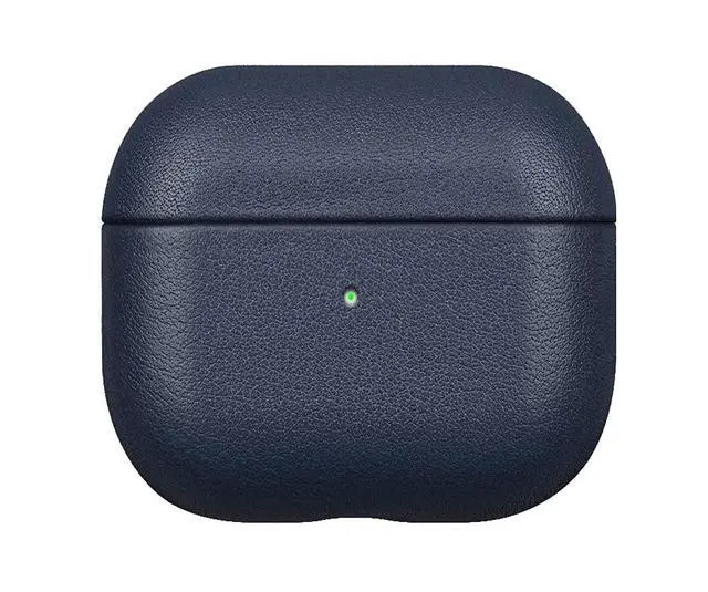 Alt view image 2 of 5 - LOPIE Leather Case Compatible with AirPods 3 (Released in 2021), Handmade Case Fully-Wrapped with Full-Grain Leather, Protective Hard Cover for Gen 3 AirPods (Not for AirPod Pro 3rd Generation), Red