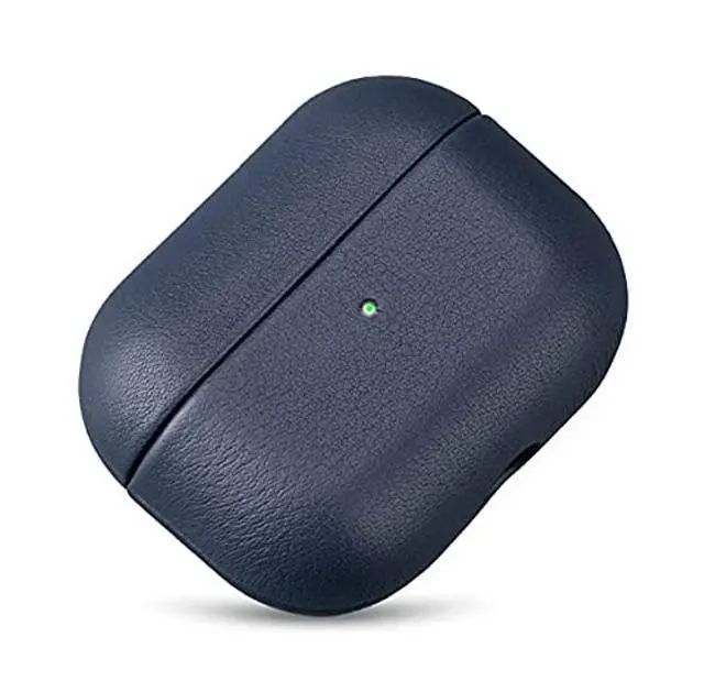 Alt view image 4 of 5 - LOPIE Leather Case Compatible with AirPods 3 (Released in 2021), Handmade Case Fully-Wrapped with Full-Grain Leather, Protective Hard Cover for Gen 3 AirPods (Not for AirPod Pro 3rd Generation), Red