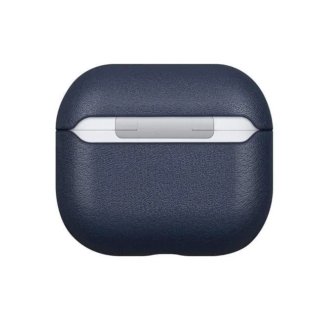 Alt view image 3 of 5 - LOPIE Leather Case Compatible with AirPods 3 (Released in 2021), Handmade Case Fully-Wrapped with Full-Grain Leather, Protective Hard Cover for Gen 3 AirPods (Not for AirPod Pro 3rd Generation), Red