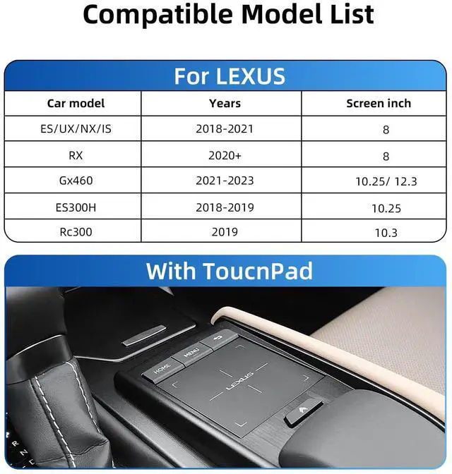 Alt view image 4 of 5 - ANYFAR Decoder Adapter Retrofit Kit Compatible with Lexus of 2018-2021 ES/UX/NX/IS/ES300H, 2021-2023 GX460, 2009 RC300, Support Wireless CarPlay Android Auto/Voice Control/Mirror Link/Camera/US