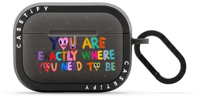 Main image of CASETiFY Bounce Airpods Pro (1st/2nd Gen) Case with Ring - You are Exactly - Matte Charcoal